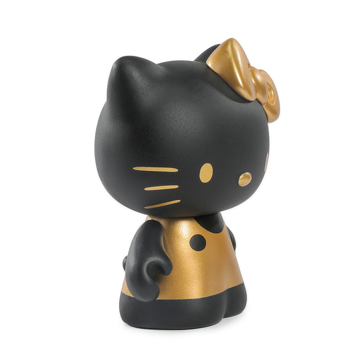 Limited edition Hello Kitty® black and gold 3-inch vinyl art figure by Sanrio, matte finish, part of a limited run of 600.