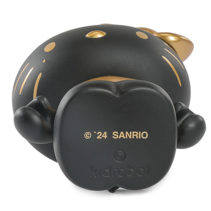 Limited edition Hello Kitty® black and gold 3-inch vinyl art figure by Sanrio, featuring a detailed design and collectible appeal.