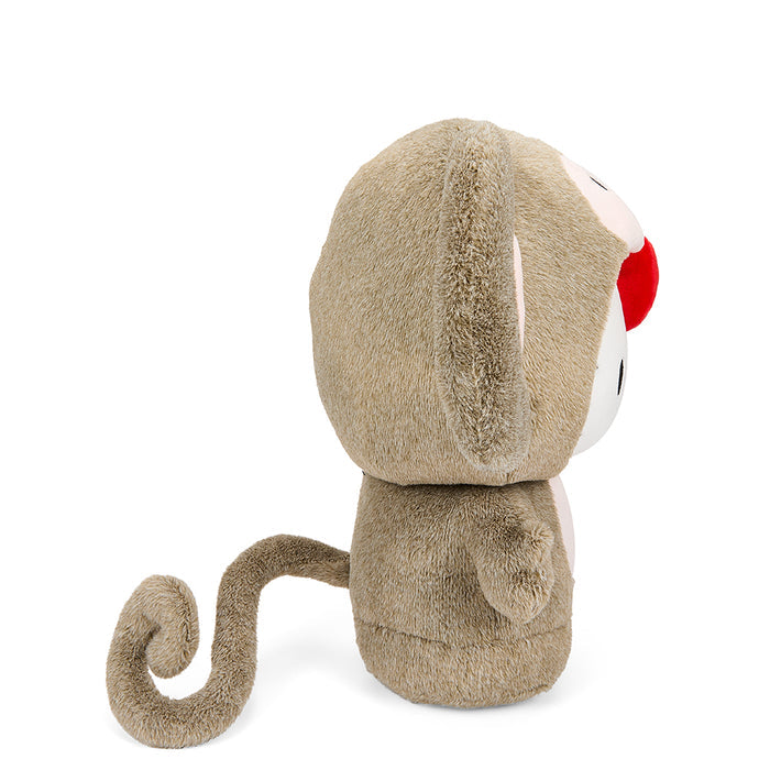 Sanrio Hello Kitty Chinese Zodiac Year of the Monkey 13-inch plush toy by Kidrobot, featuring a soft, detailed monkey character.