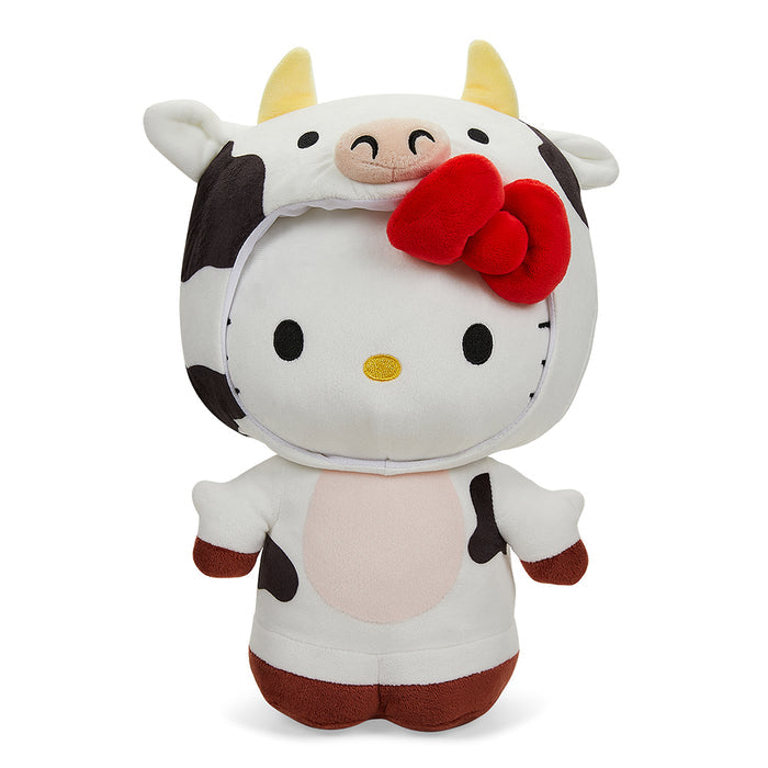 Sanrio Hello Kitty Chinese Zodiac Year of the Ox 13-inch plush toy by Kidrobot, featuring soft fabric and detailed design.
