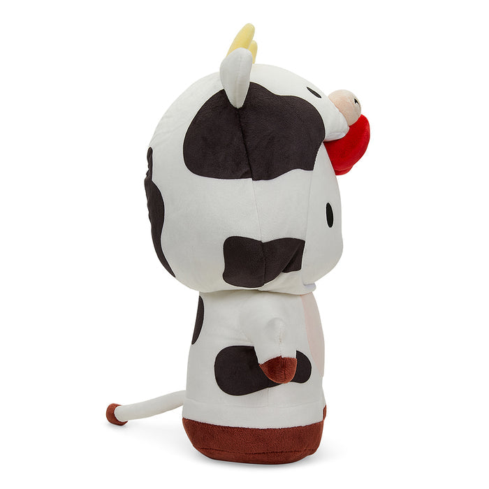Sanrio Hello Kitty Chinese Zodiac Year of the Ox 13-inch plush by Kidrobot, featuring a soft, detailed cow design.