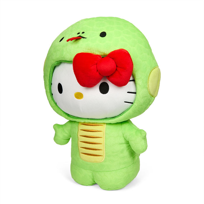 Sanrio Hello Kitty Chinese Zodiac Year of the Snake 13-inch plush toy, featuring a cute snake design and soft plush fabric.