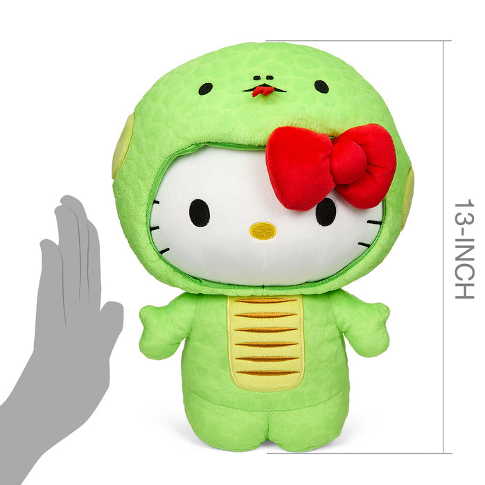 Sanrio Hello Kitty 13-inch plush toy representing the Chinese Zodiac Year of the Snake, soft and cuddly with detailed features.