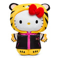 Sanrio Hello Kitty Chinese Zodiac Year of the Tiger 13-inch plush in black and cream edition, soft and cuddly toy.