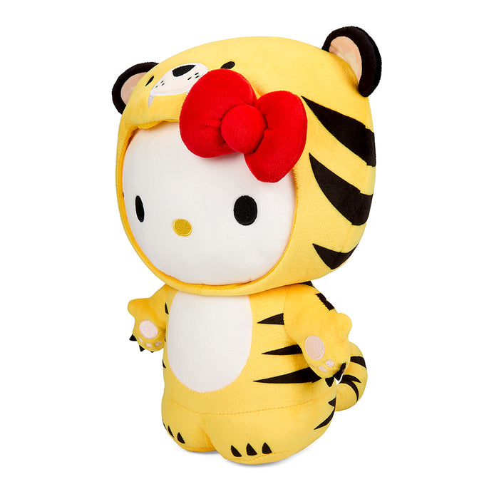 Sanrio Hello Kitty Year of the Tiger 13-inch plush toy, soft and interactive Chinese Zodiac character without jacket.