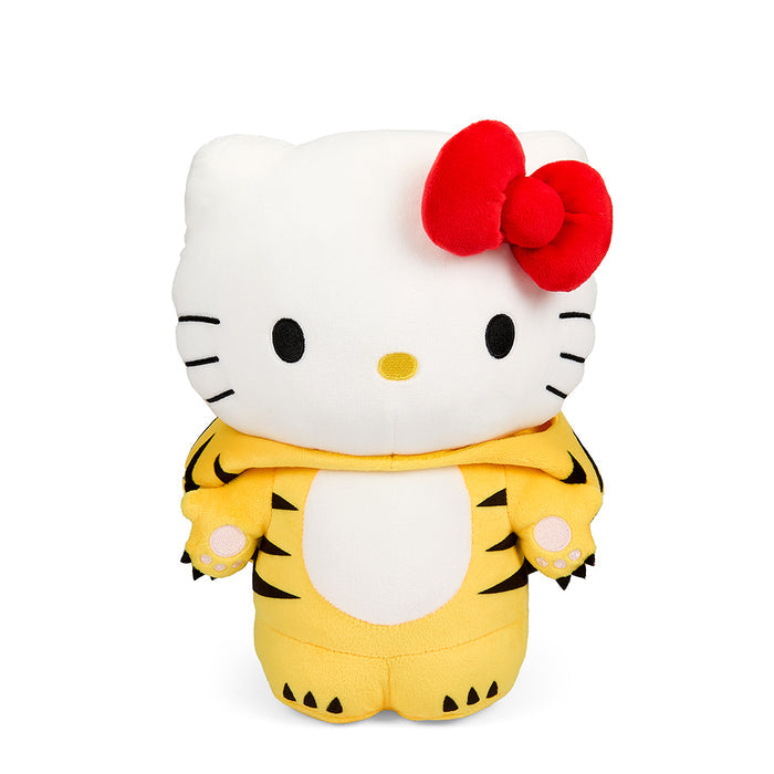 Sanrio Hello Kitty Year of the Tiger 13-inch plush toy, soft and interactive, celebrating the Chinese Zodiac with cute tiger features.