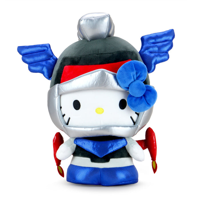 Sanrio Hello Kitty® Cosplay Kaiju Mechazoar plush in Knight Edition, featuring detailed plush design with colorful armor and cute character details.