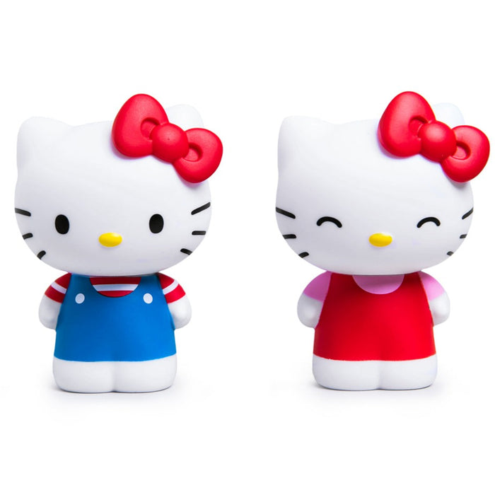 Two Sanrio Hello Kitty mini figures in a Classic 2-Pack set by Kidrobot, featuring vinyl collectibles with cute, iconic designs.