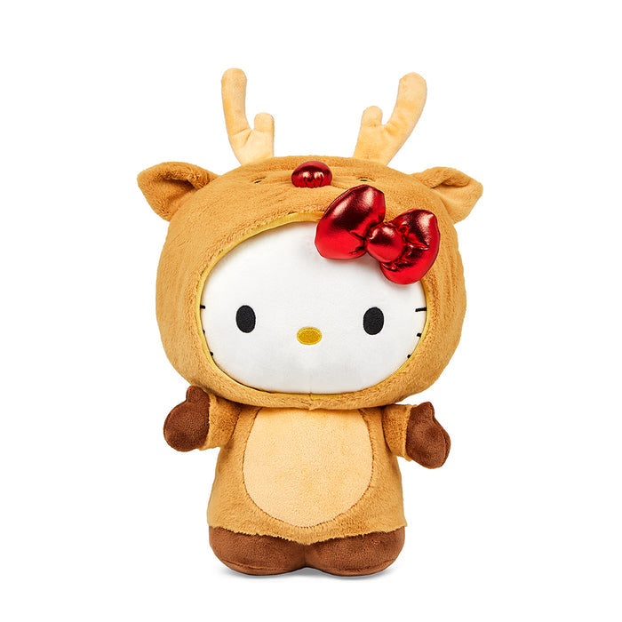 Sanrio Hello Kitty® Reindeer plush toy, 13-inch soft plush featuring Hello Kitty dressed as a reindeer, perfect for kids and collectors.