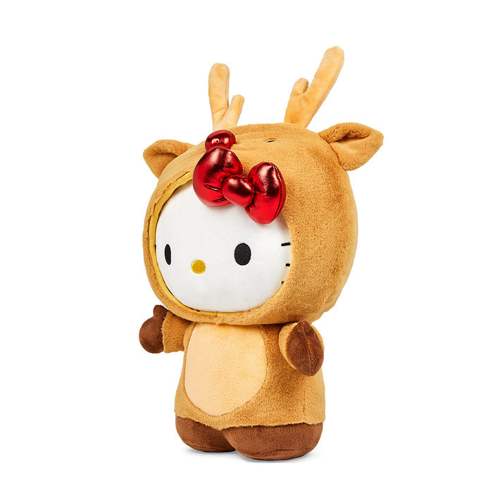 Sanrio Hello Kitty® Reindeer 13-inch plush toy featuring a cute reindeer design with a soft, cuddly appearance.