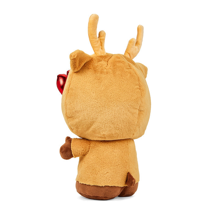 Sanrio Hello Kitty® Reindeer plush toy, 13-inch soft stuffed animal featuring Hello Kitty with reindeer antlers and festive design.