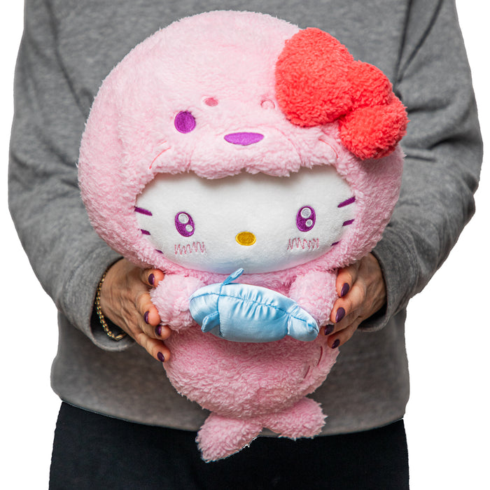 Sanrio Hello Kitty® Seal plush toy, soft and cuddly with a cute seal design, perfect for collectors and plush toy lovers.
