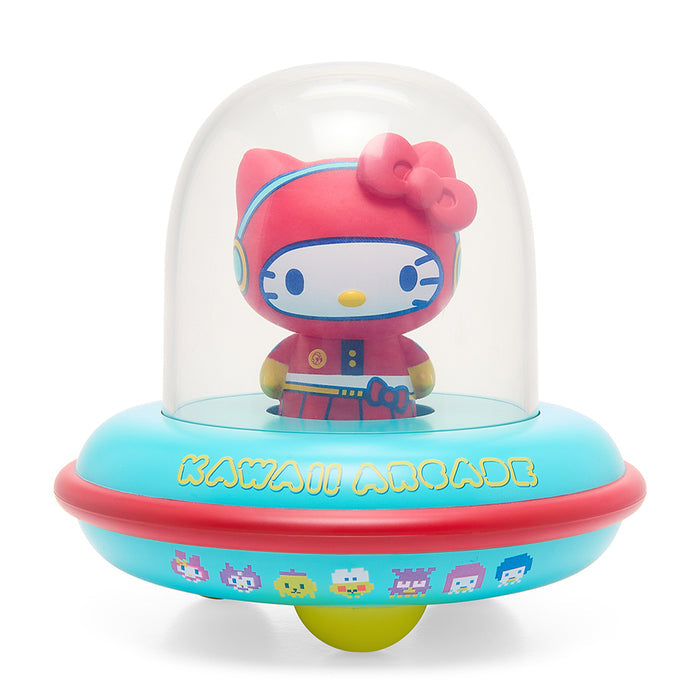 Hello Kitty UFO arcade gamer vinyl art figure by Sanrio, medium-sized vinyl collectible with detailed Hello Kitty design.