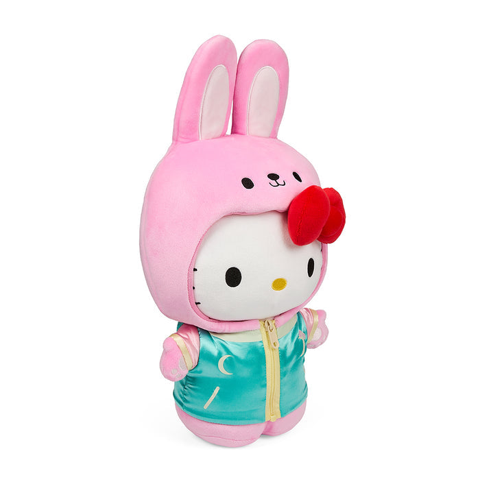 Sanrio Hello Kitty Year of the Rabbit 13-inch plush with satin jacket, limited edition, featuring adorable rabbit design and soft fabric