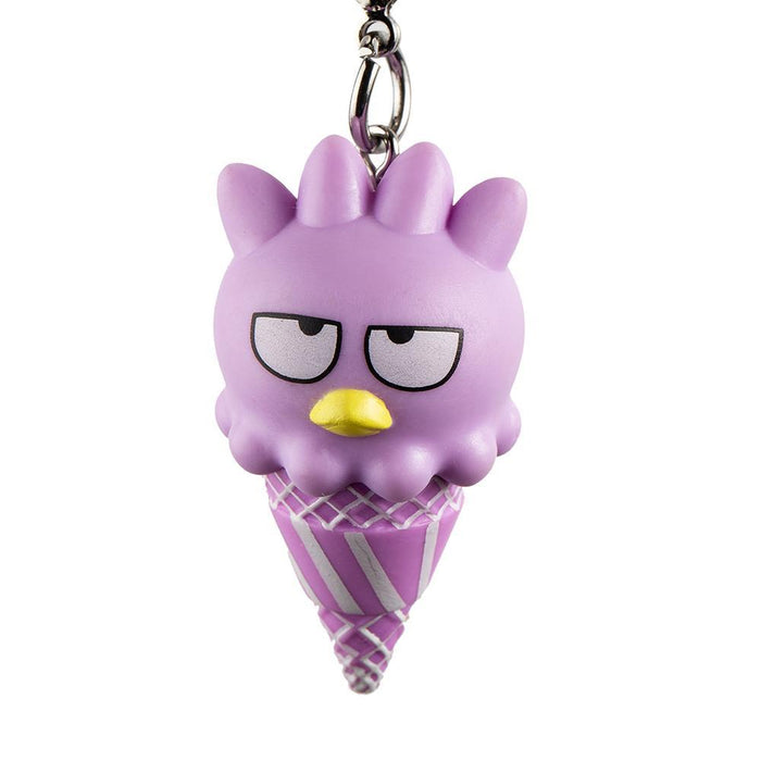 Sanrio Hello Kitty ice cream cone vinyl keychain by Kidrobot, featuring a colorful, playful design in a blind box packaging.