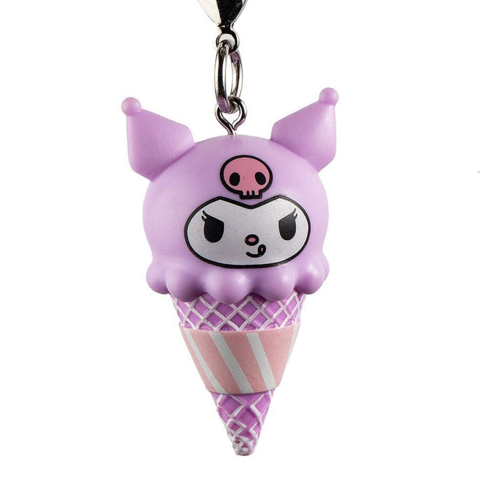 Sanrio Hello Ice Cream Cone Keychain by Kidrobot, vinyl keychain featuring a cute ice cream cone design, in a blind box packaging