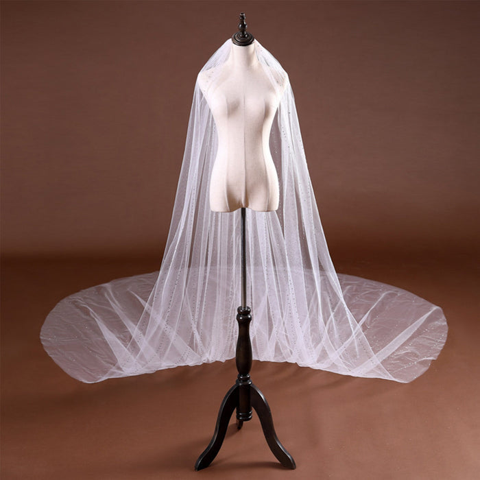 Long Length Wedding Head Veil - Rosymae