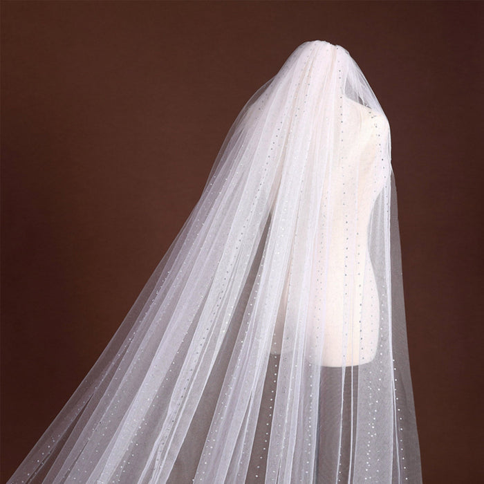 Long Length Wedding Head Veil - Rosymae