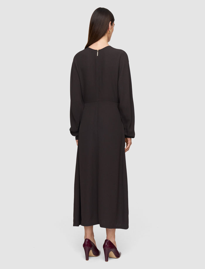 Brown Hills Crepe Dress - Joseph