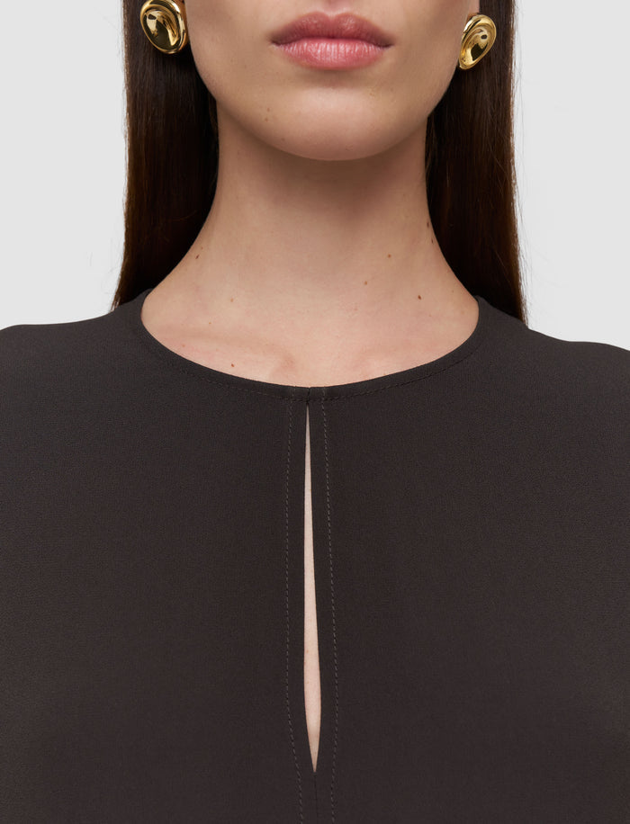 Brown Hills Crepe Dress - Joseph