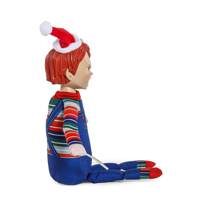 8-inch Chucky Holiday Horribles plush toy from Roto Phunny, featuring a soft, detailed plush of the iconic horror character.