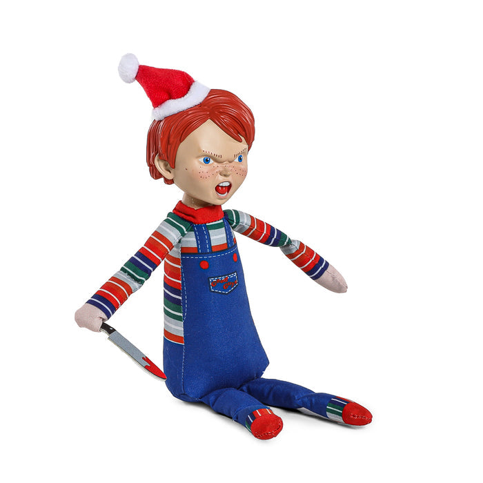 8-inch Chucky Holiday Horribles Roto Phunny plush toy featuring a spooky, festive design from the Chucky horror plush collection.