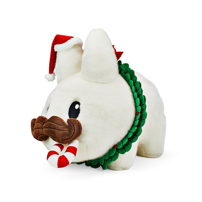 14-inch Labbit plush holiday wreath featuring Kidrobot's Fa La La Labbit with a festive design and soft plush material.