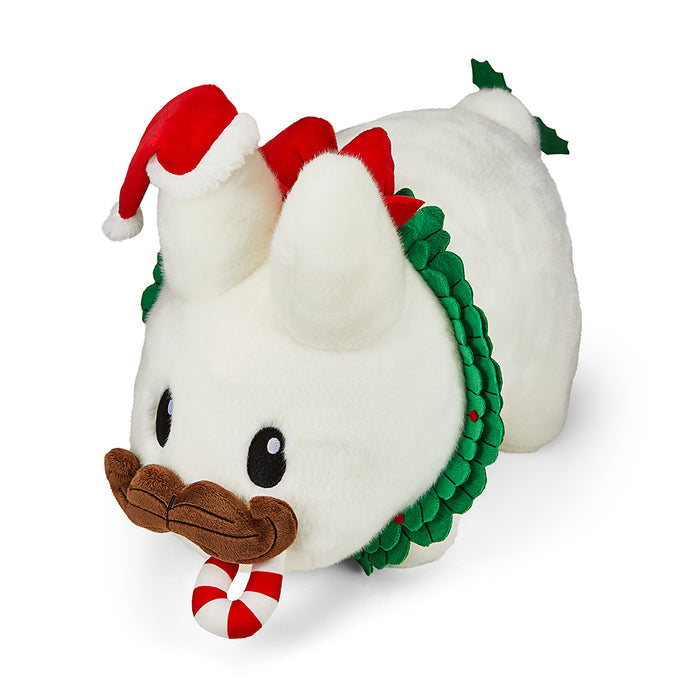 14-inch Labbit plush holiday wreath featuring a festive Fa La La Labbit character by Kidrobot, soft and colorful plush toy.