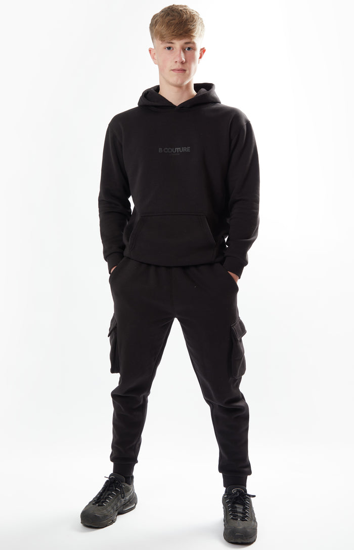 Holmdale Boys Fleece Tracksuit - Black