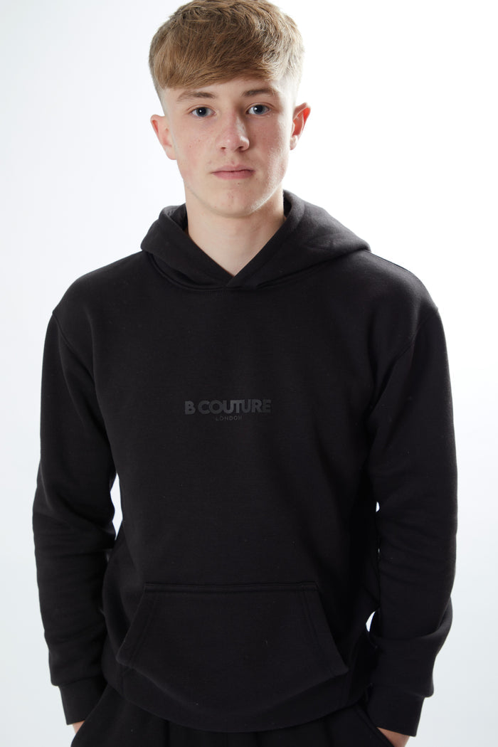 Holmdale Boys Fleece Tracksuit - Black