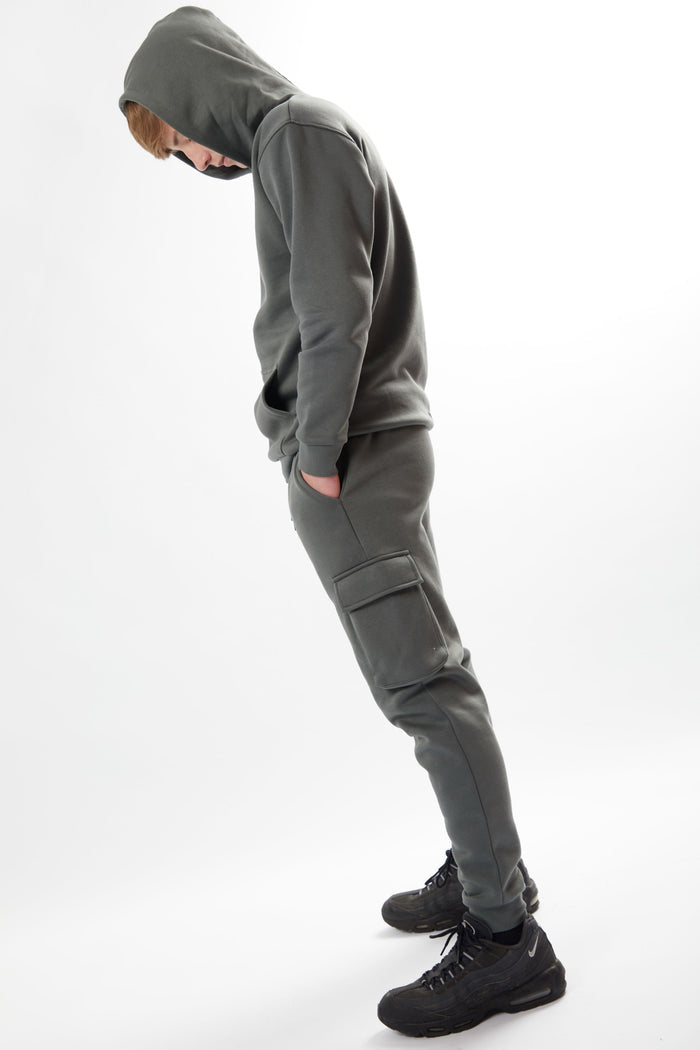 Holmdale Boys Fleece Tracksuit - Gun Metal