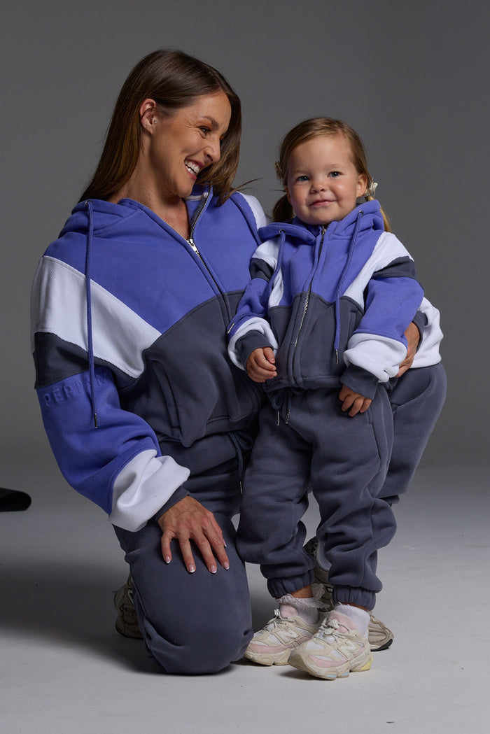 Hooded Icon Mini Tracksuit - Violet Storm