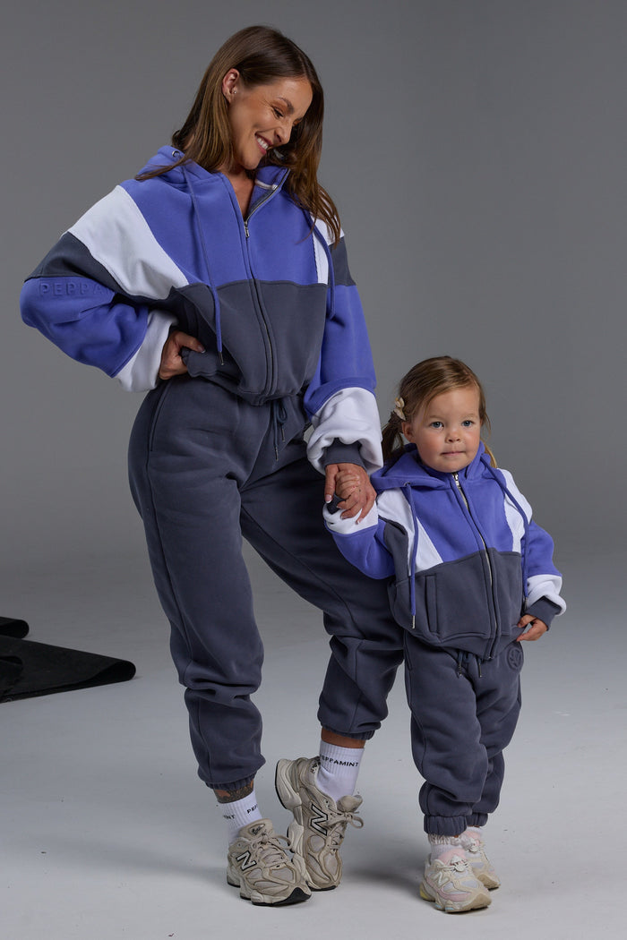 Hooded Icon Mini Tracksuit - Violet Storm
