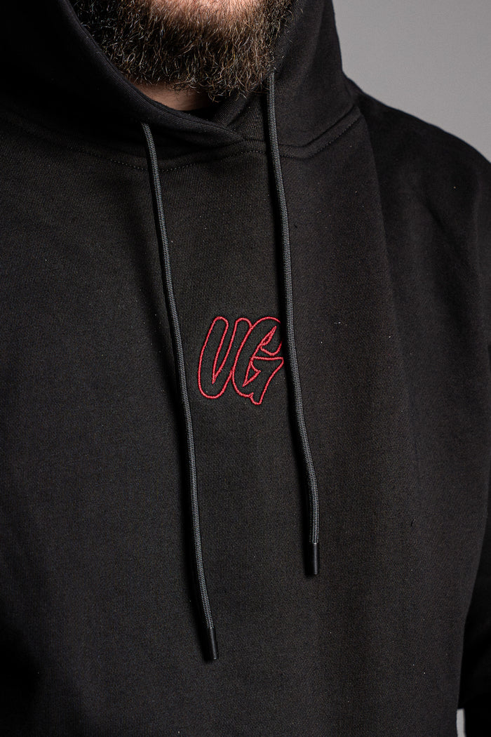HYPE HOODIE BLACK/RED