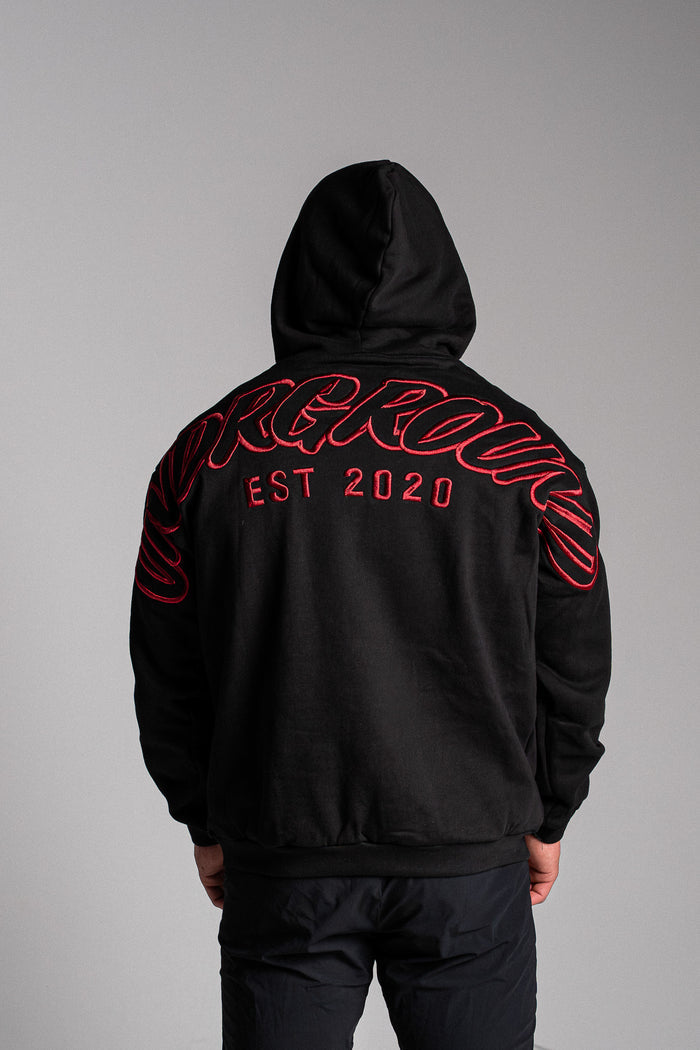 HYPE HOODIE BLACK/RED