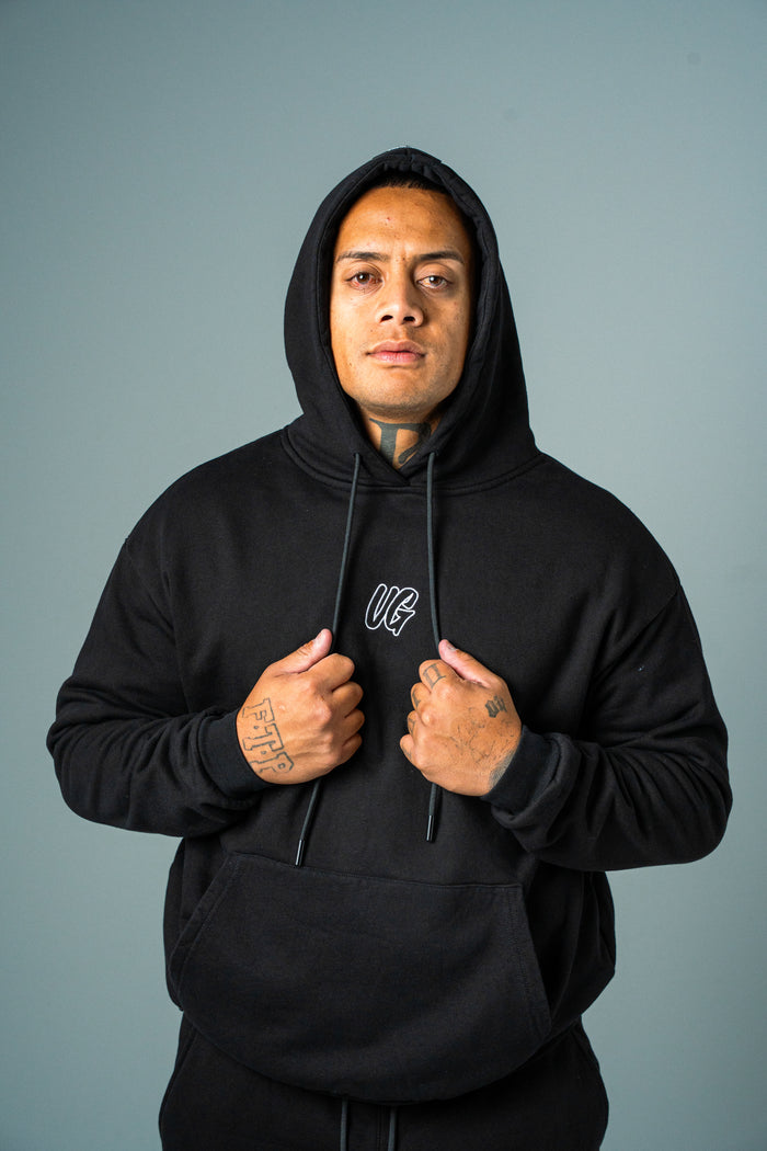 HYPE HOODIE BLACK/SNOW