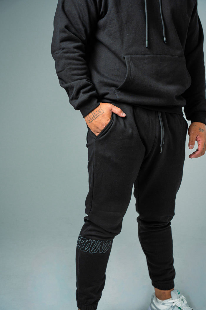 HYPE TRACKPANTS BLACK/CHARCOAL