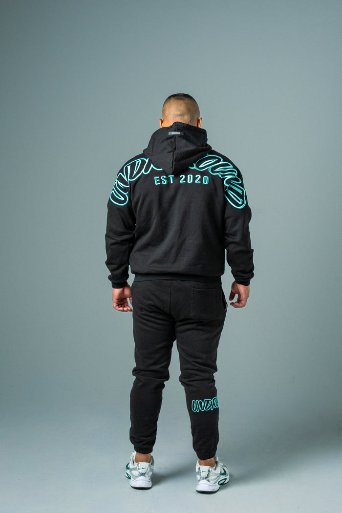 HYPE TRACKPANTS BLACK/TIFFANY