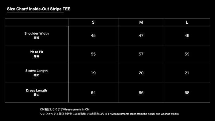 Inside-Out Stripe TEE