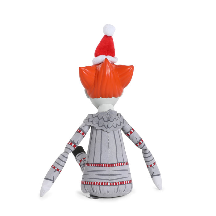 IT 2017 Holiday Horribles Pennywise plush, 8-inch Roto Phunny soft toy with detailed clown costume and sinister grin.