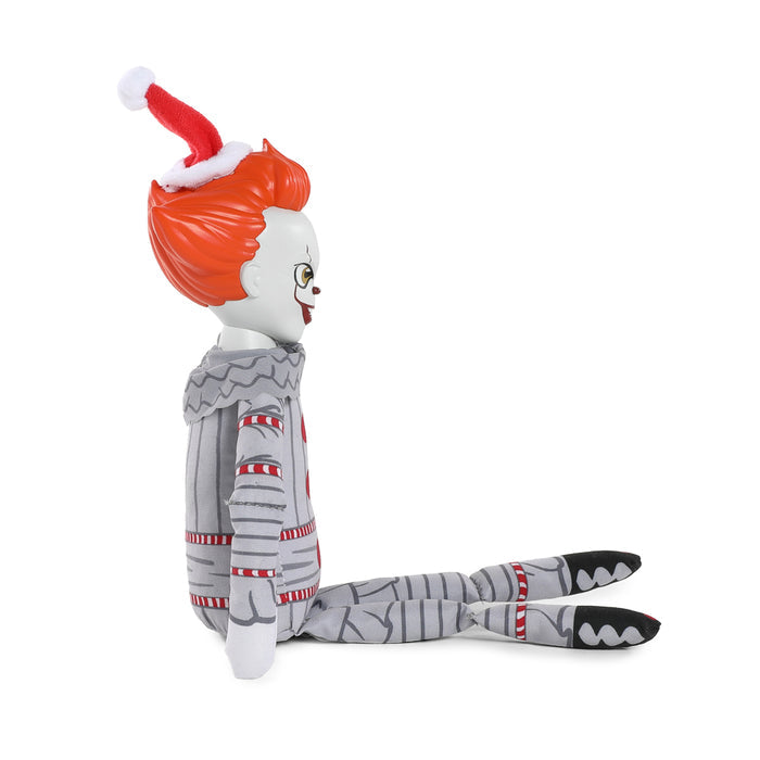 IT Pennywise Holiday Horribles plush toy, 8-inch Roto Phunny plush of the clown character from the 2017 film.