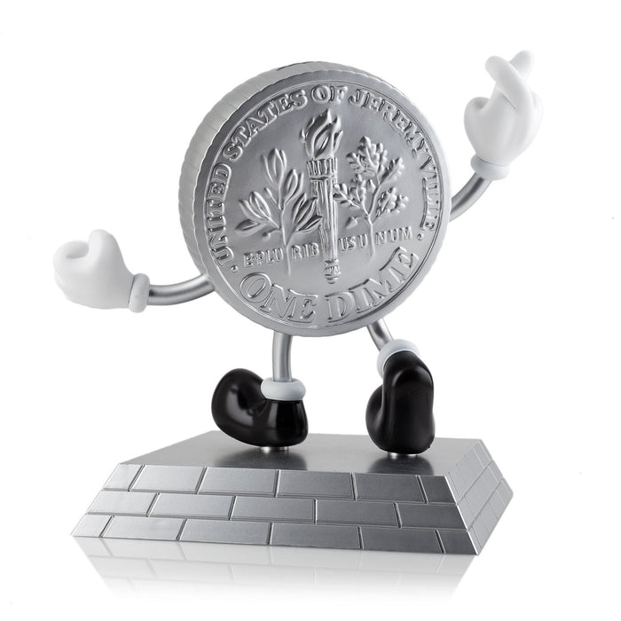 Jeremyville Lucky Money Coin vinyl art toy bank, colorful collectible art figure with a whimsical design and coin slot on top.