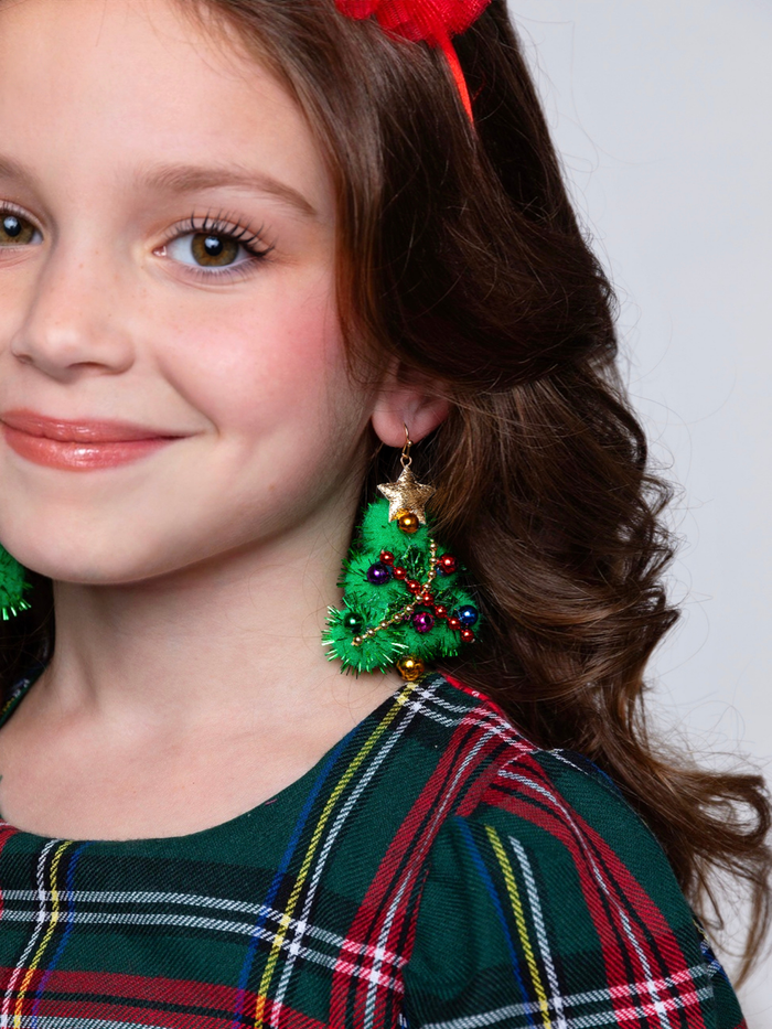 Jingle & Joy Christmas Tree Statement Earrings