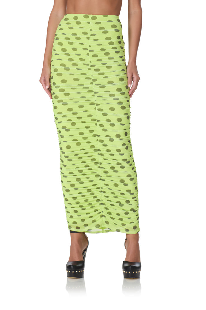 Josie Skirt - Wild Lime Dot