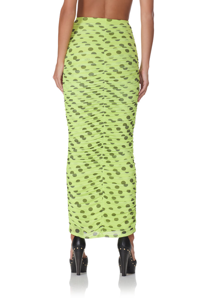 Josie Skirt - Wild Lime Dot