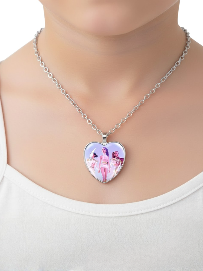 K-Pop Star Power Heart Pendant Necklace