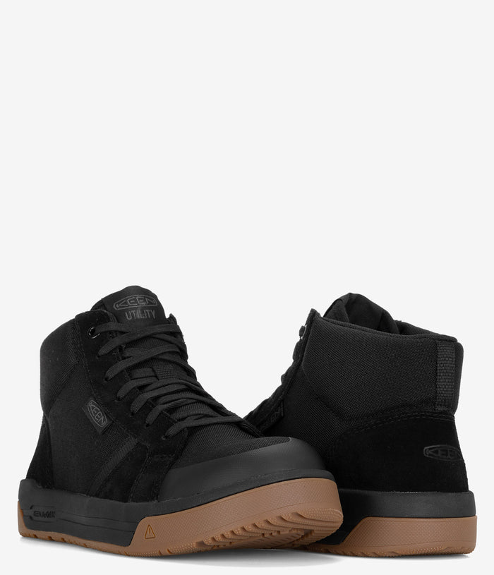 KEEN Utility Kenton Carbon Fiber Toe Mid Work Shoe - Black Gum