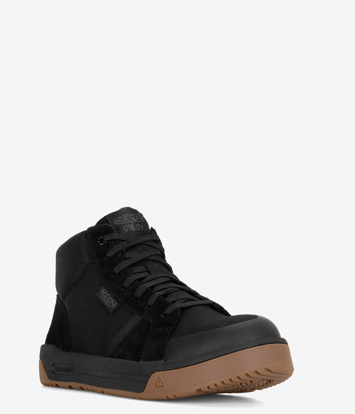 KEEN Utility Kenton Carbon Fiber Toe Mid Work Shoe - Black Gum