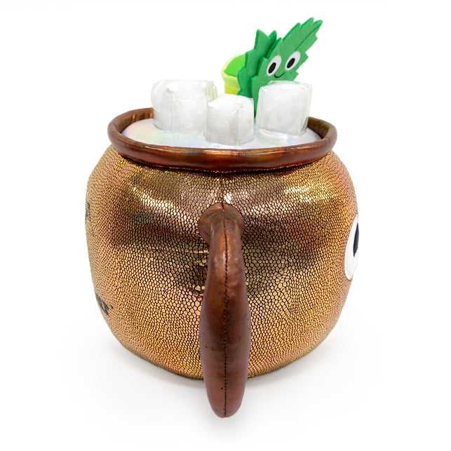Kidrobot Happy Hour Max the Moscow Mule plush toy showing a soft, detailed plush of Max dressed as a Moscow Mule cocktail.