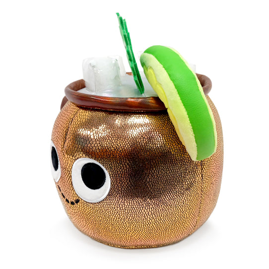 Kidrobot Happy Hour Max the Moscow Mule plush toy, soft and cuddly with a detailed mule character design.